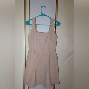 Neutral, Beige corset style dress